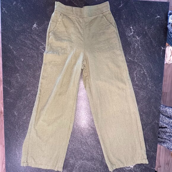 Max Studio Twill Wide Leg Pull-On Pants, XS - Picture 1 of 8